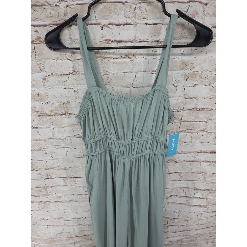Popvil Pants Jumpsuit NEW Size Small Green Sleeveless